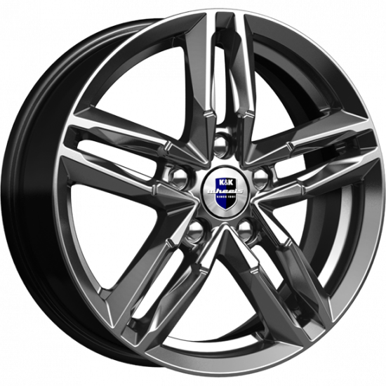 K&K Sayan 6x16/5x100 D57.1 ET38 Дарк платинум